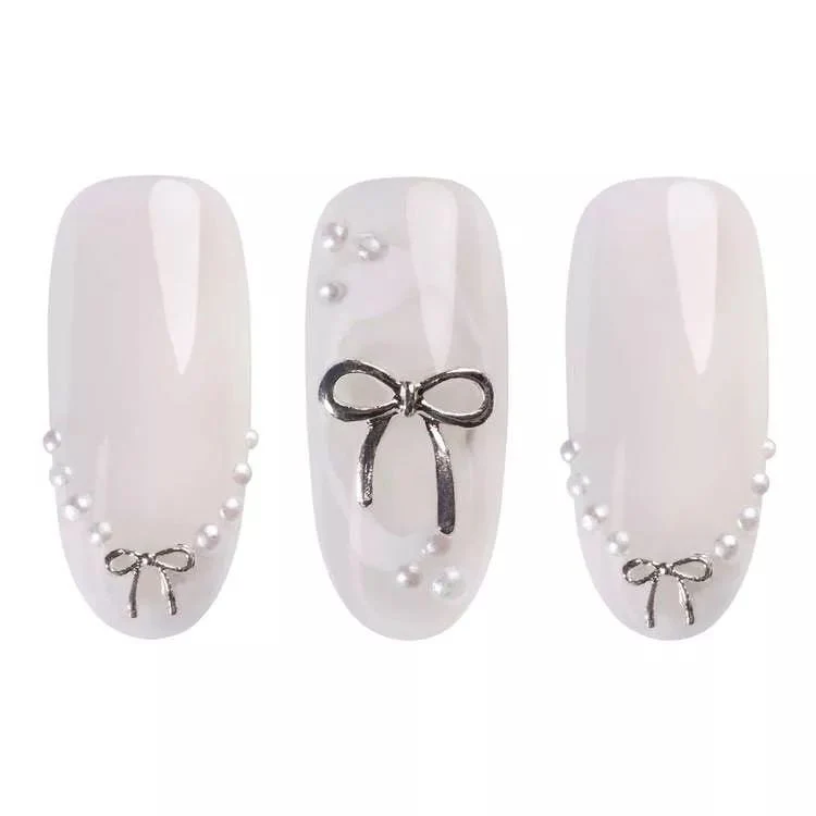 Silver Bows 3D - Nail Art Set Neonail