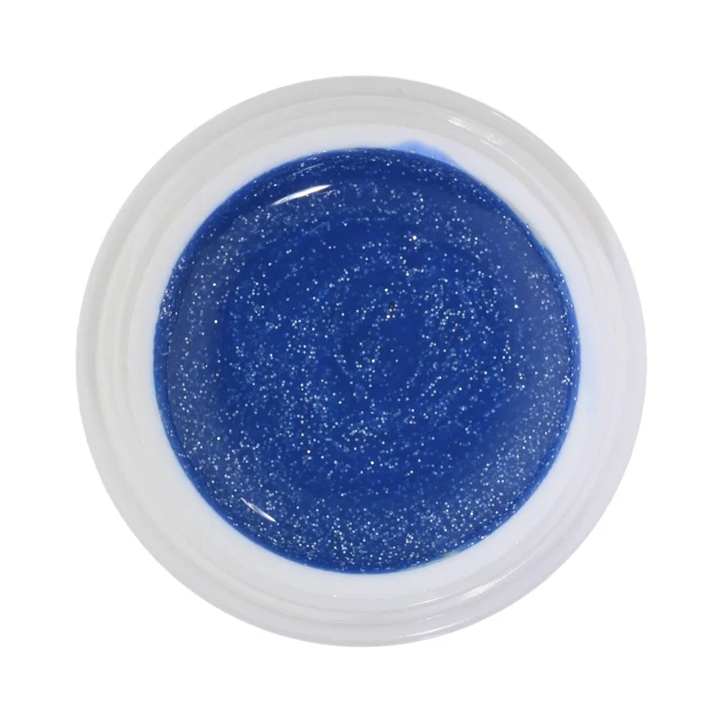 #152 Premium-GLITTER Color Gel 5ml Helles Marinblau mit Silberglitter