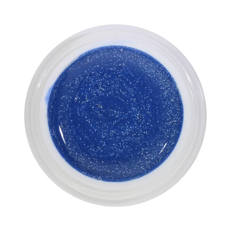 #152 Premium-GLITTER Color Gel 5ml Helles Marinblau mit Silberglitter