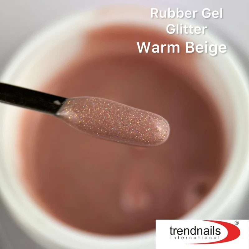 Rubber Gel Glitter "Warm Beige" 5-30ml von Trendnails (TPO/HEMA-free)