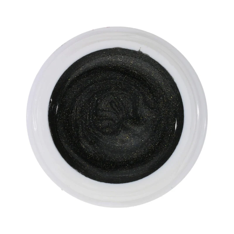 #213 Premium-EFFEKT Color Gel 5ml Dunkles Grau mit grünem Unterton und Glanzeffekten