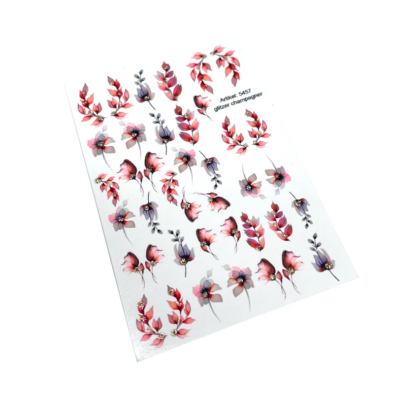 INKVICTUS flower nail decals / sliders 5457