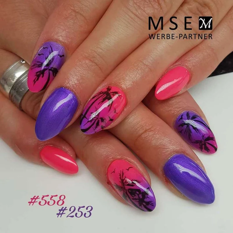 #253 Premium-EFFEKT Color Gel 5ml Kräftiges bläuliches Flieder mit leuchtendem Perlglanz