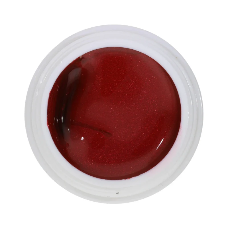 #190 Premium-EFFEKT Color Gel 5ml Dunkelrot mit dezentem rotem Perlglanz