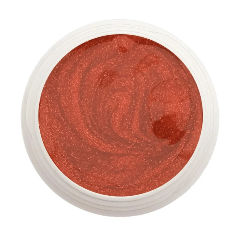 #182 Premium-EFFEKT Color Gel 5ml Dunkles Orange mit braunem Unterton und leichtem Schimmereffekt