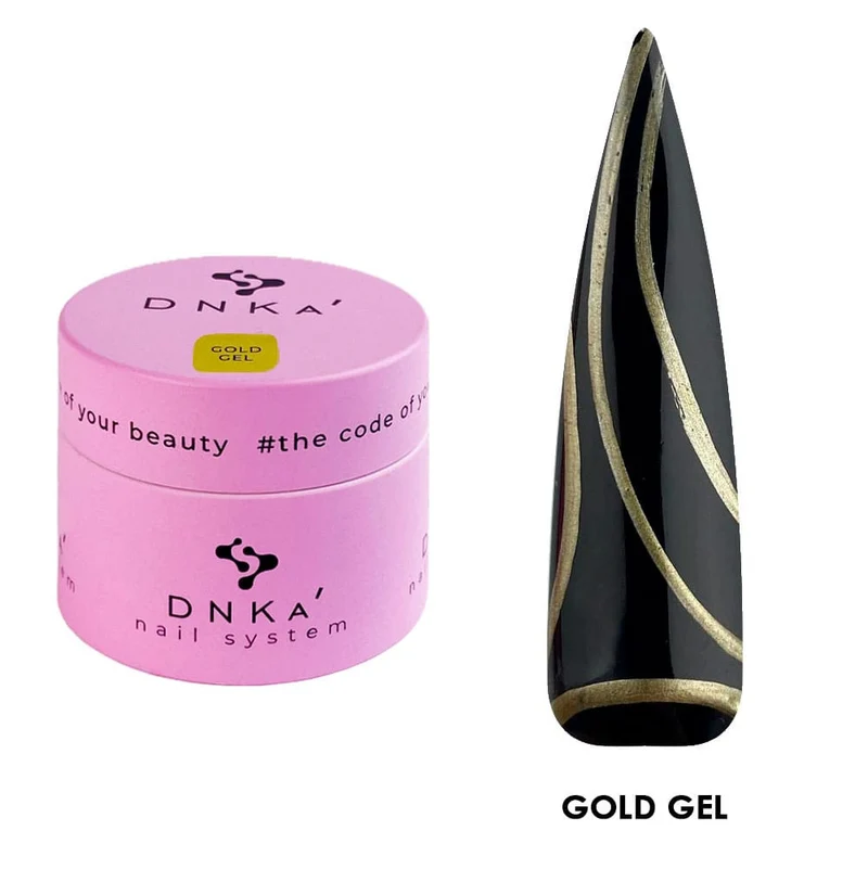 GOLD - Metallic Gel (NailArt Gel0 5ml DNKa
