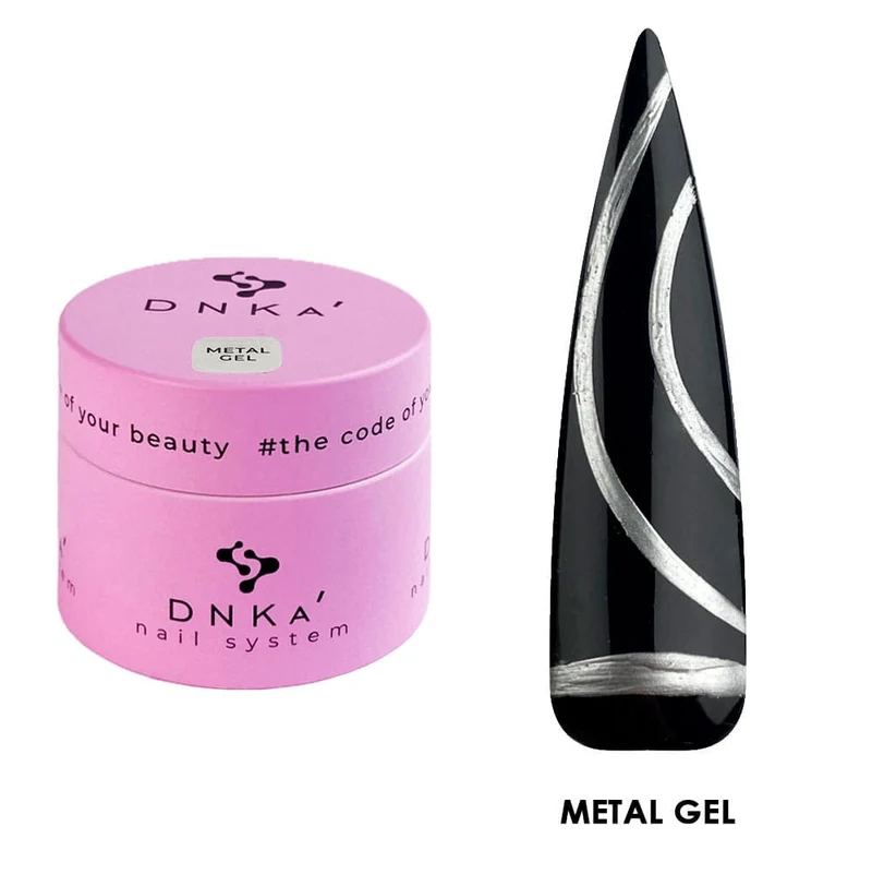 SILVER - Metallic Gel (NailArt Gel) 5ml DNKa