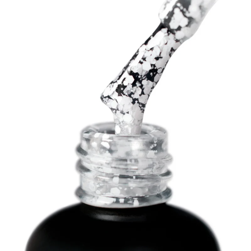 PNB Art Top White Dots no wipe gel nail polish