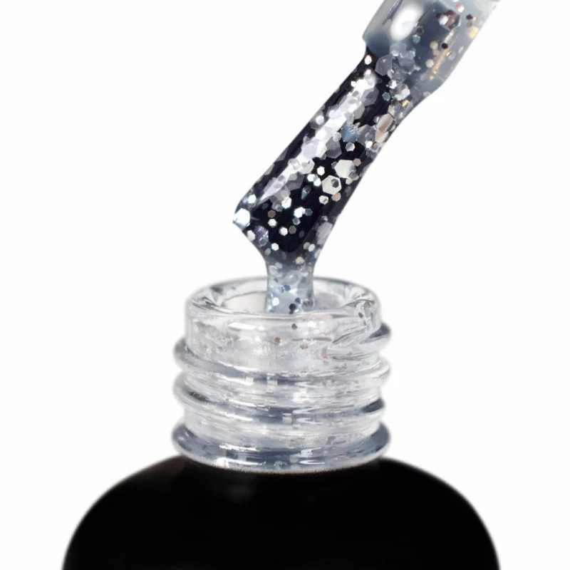 PNB Art Top Silver Dots no wipe gel nail polish