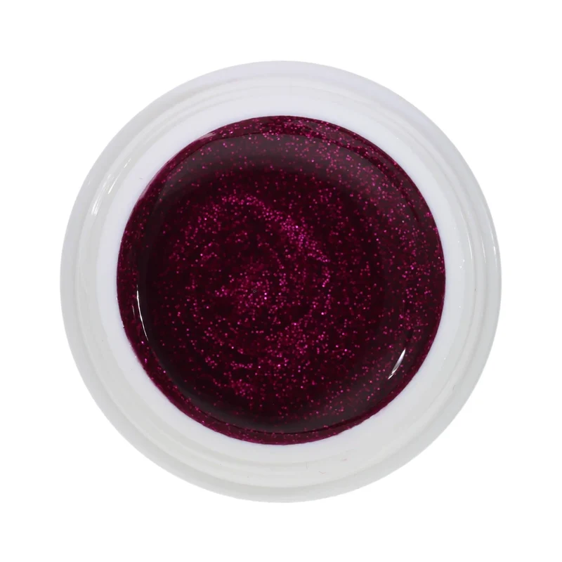 #148 Premium-GLITTER Color Gel 5ml Dunkles pinkes Glittergel