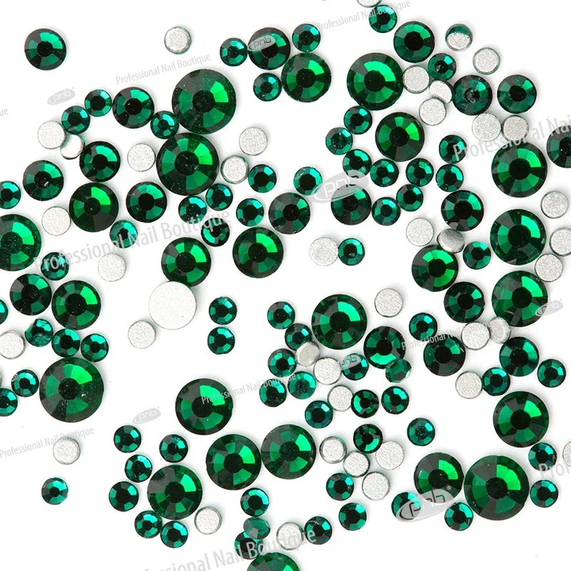 PNB Rhinestones Glass Green Mix 200 pcs