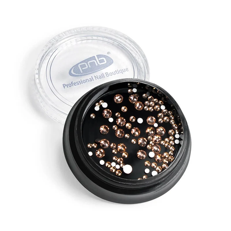 PNB Rhinestones Glass Champagne 100 pcs