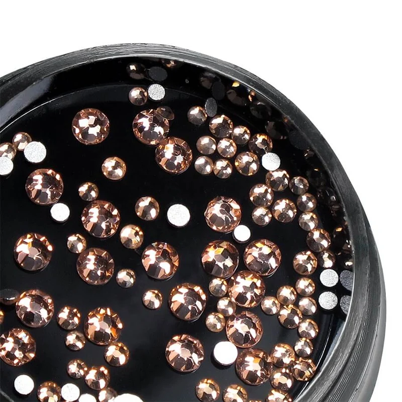 PNB Rhinestones Glass Champagne 100 pcs