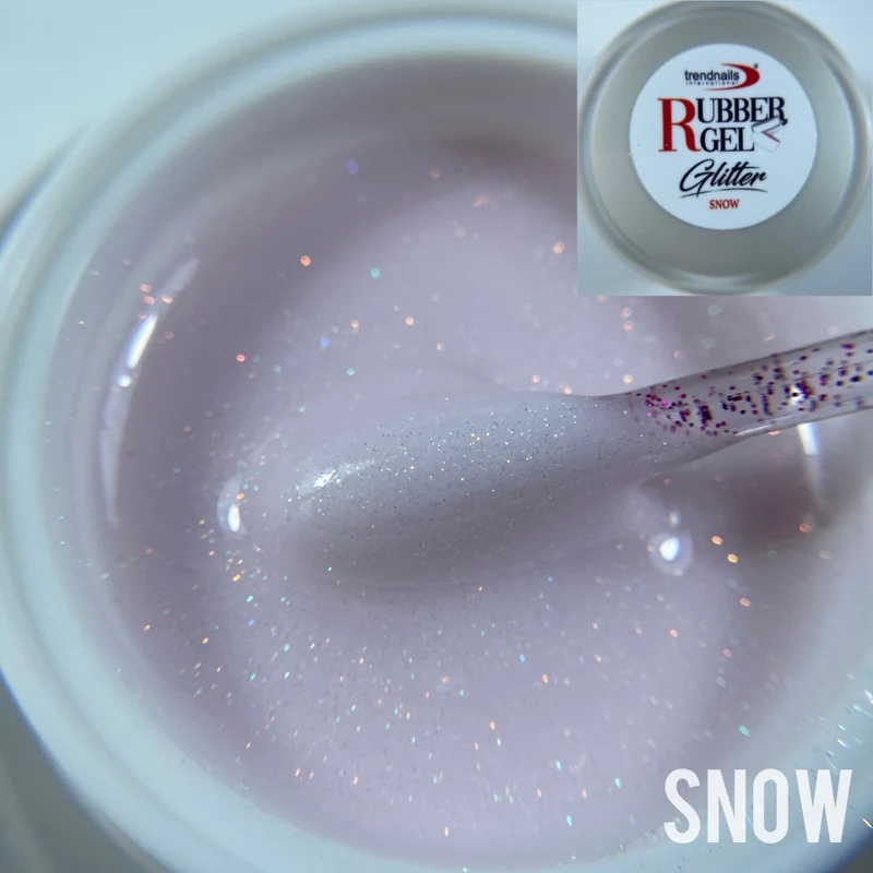 Rubber Gel Glitter "Snow" 5-15ml von Trendnails (TPO-free)