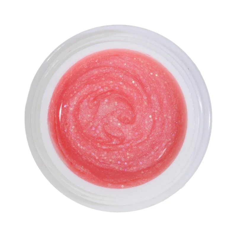 #237 Premium-GLITTER Color Gel 5ml Helles Rosa mit Regenbogeneffekt