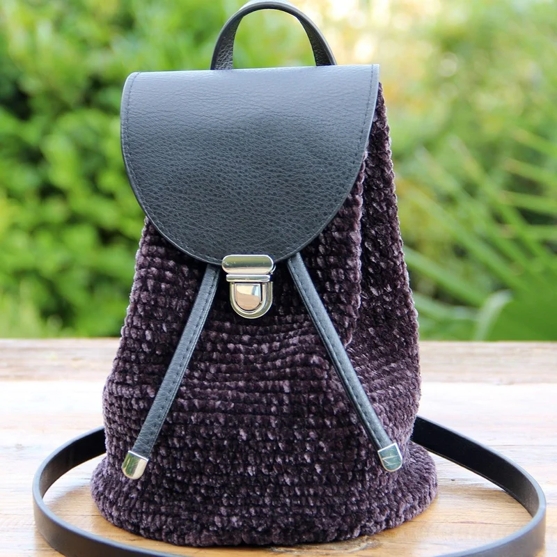 Taschenklappe für Metallverschluss - Beige/Silver