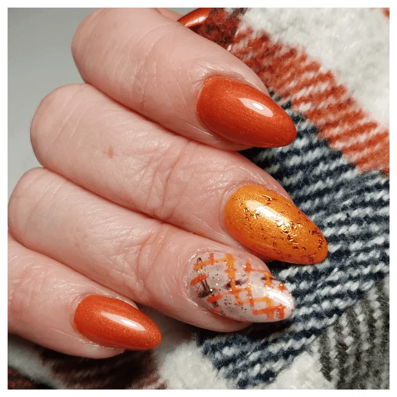 #168 Premium-EFFEKT Color Gel 5ml Leuchtendes Orange mit Goldeffekt