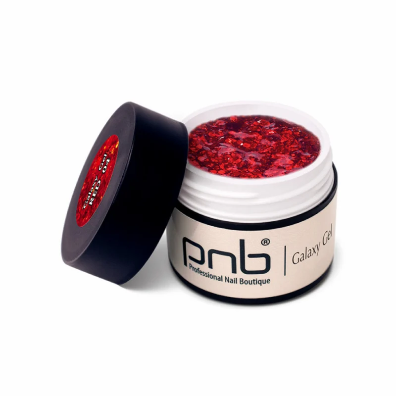PNB Galaxy Gel 04 Red Glitter 5 ml