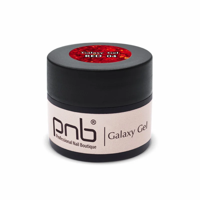 PNB Galaxy Gel 04 Red Glitter 5 ml