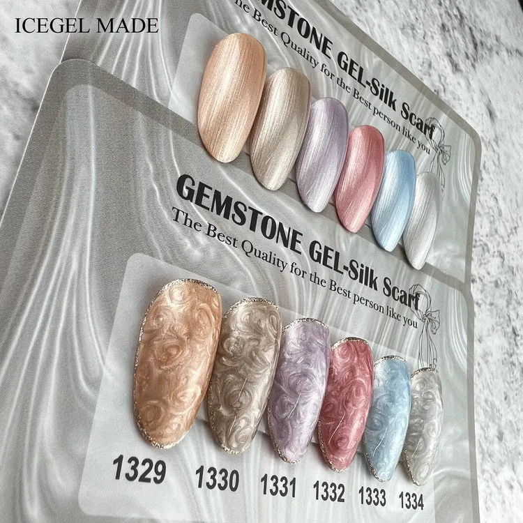 ICEGEL Gem stone silk scarf gel polish 1329-1334