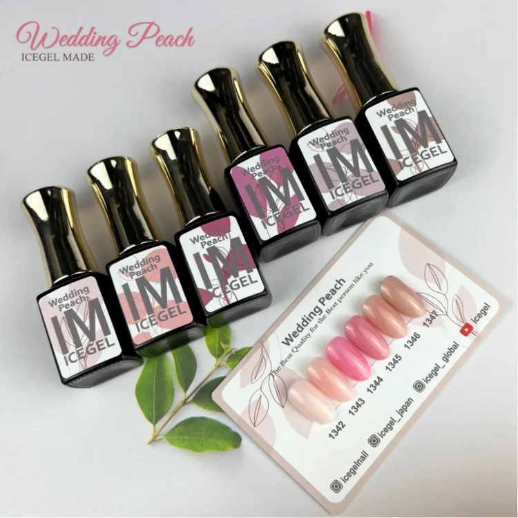 ICEGEL Wedding peach, nude gel polish