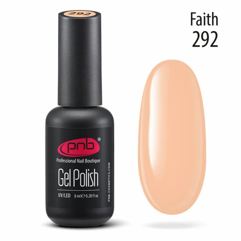 PNB peach gel nail polish 292 Faith