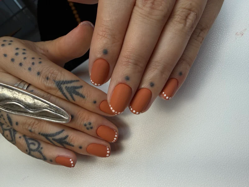 PNB orange gel nail polish 281 Esmeralda