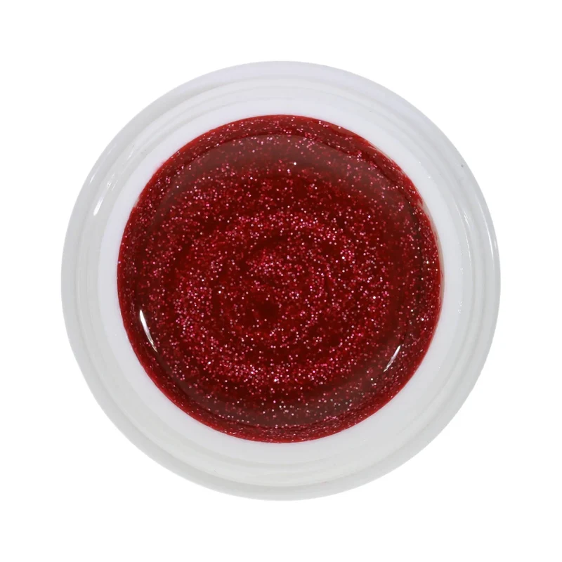 #146 Premium-GLITTER Color Gel 5ml Altrosa mit Silberglitter