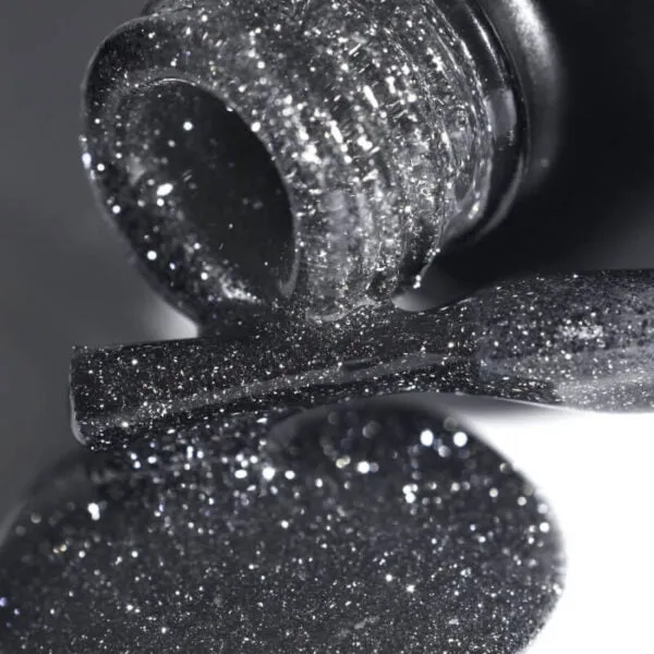 PNB Shock Effect black gel nail polish Crystal Black 09