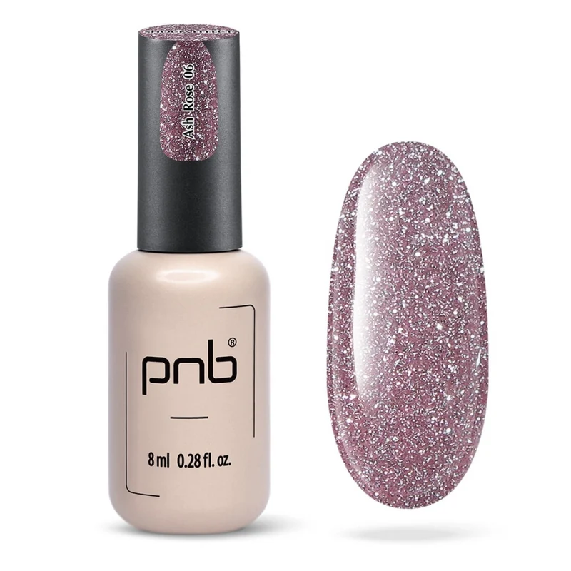 PNB Shock Effect pink gel nail polish Ash Rose 06