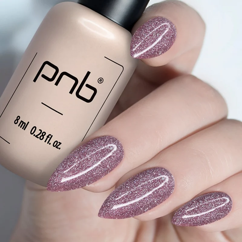 PNB Shock Effect pink gel nail polish Ash Rose 06