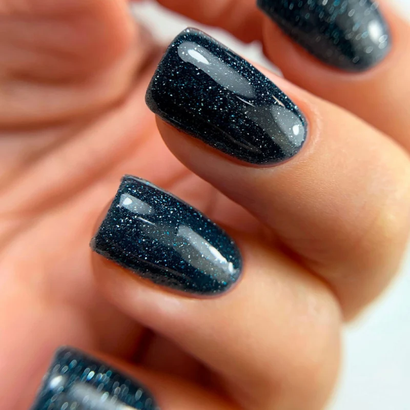 PNB Shock Effect blue gel nail polish Azur 03
