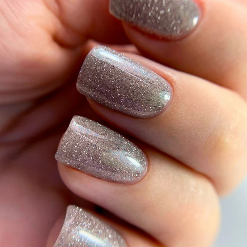 PNB Shock Effect silver gel nail polish Silver 01