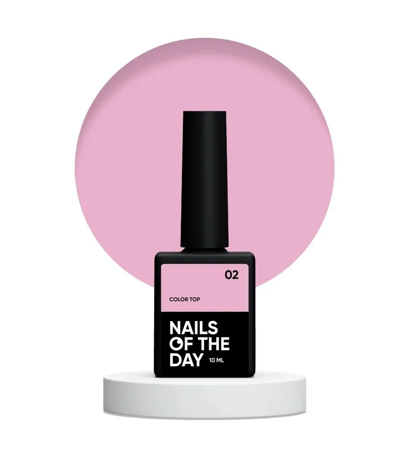 02 COLOR TOP - Cover Top Coat (No Wipe) 10ml NAILS OF THE DAY