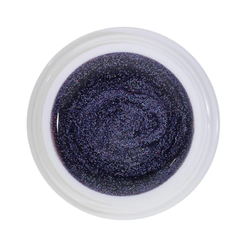 #235 Premium-GLITTER Color Gel 5ml Heller Lavendelton mit Regenbogenglitter