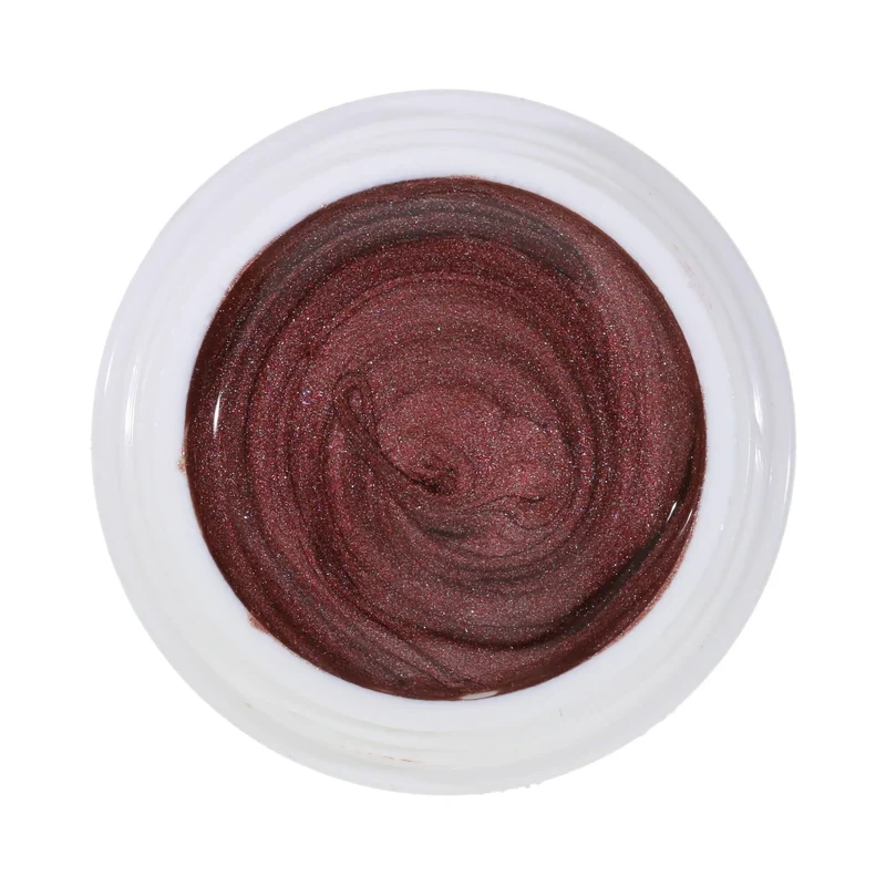 #081 Premium-EFFEKT Color Gel 5ml Dunkler Rosenholzfarbton mit Perlglanz