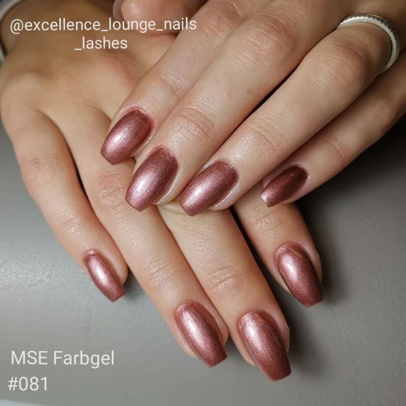 #081 Premium-EFFEKT Color Gel 5ml Dunkler Rosenholzfarbton mit Perlglanz
