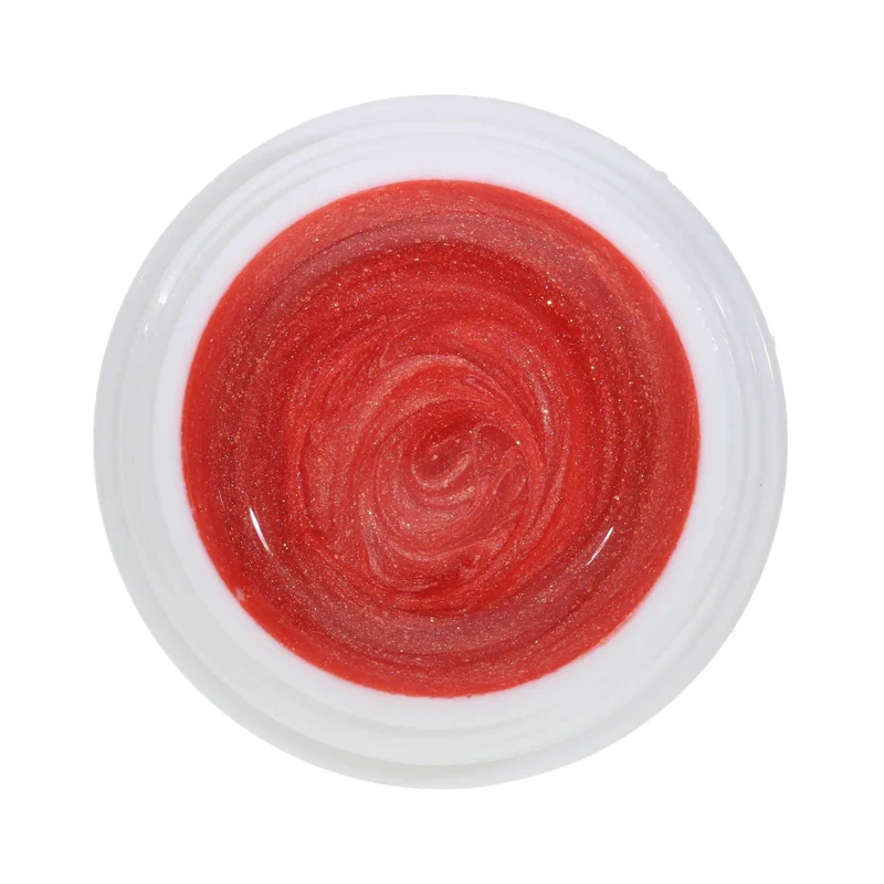 #167 Premium-EFFEKT Color Gel 5ml Orangerosa mit Goldeffekt