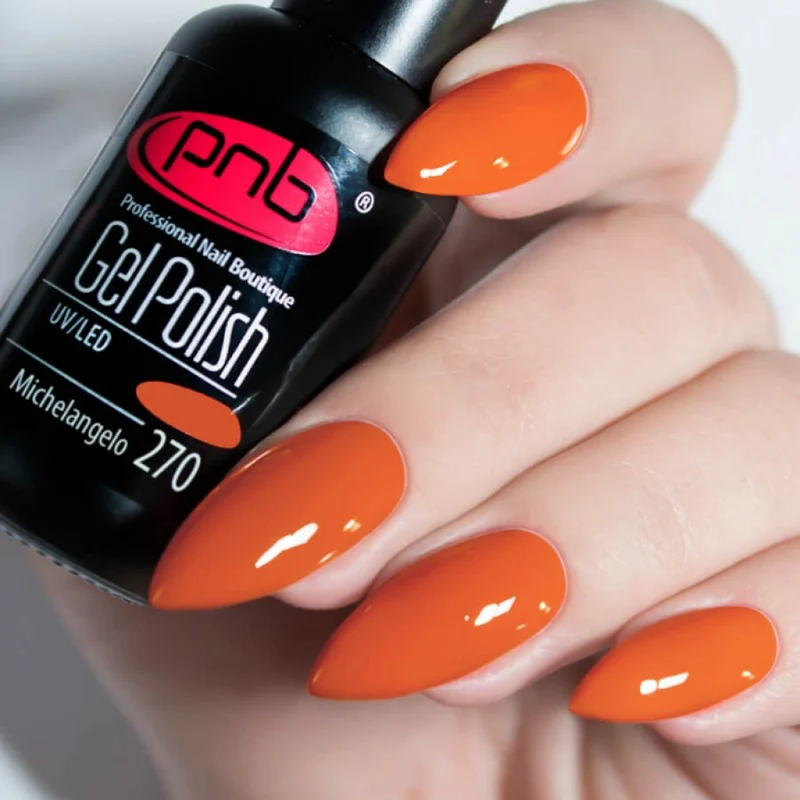 PNB brown/orange gel nail polish 270 Michelangelo