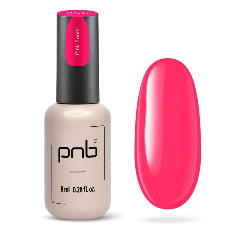 PNB fuchsia gel nail polish 256 Pink Boom
