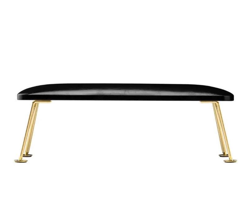 GOLD SCHWARZ - Handauflage MOMO 6M Öko-Leder