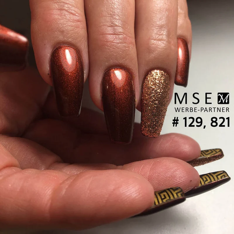 #129 Premium-EFFEKT Color Gel 5ml Metallic Gold