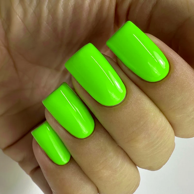 PNB green gel nail polish 252 Electric Lime