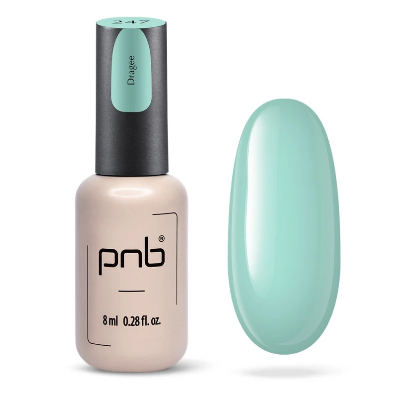 PNB mint gel nail polish 247 Dragee