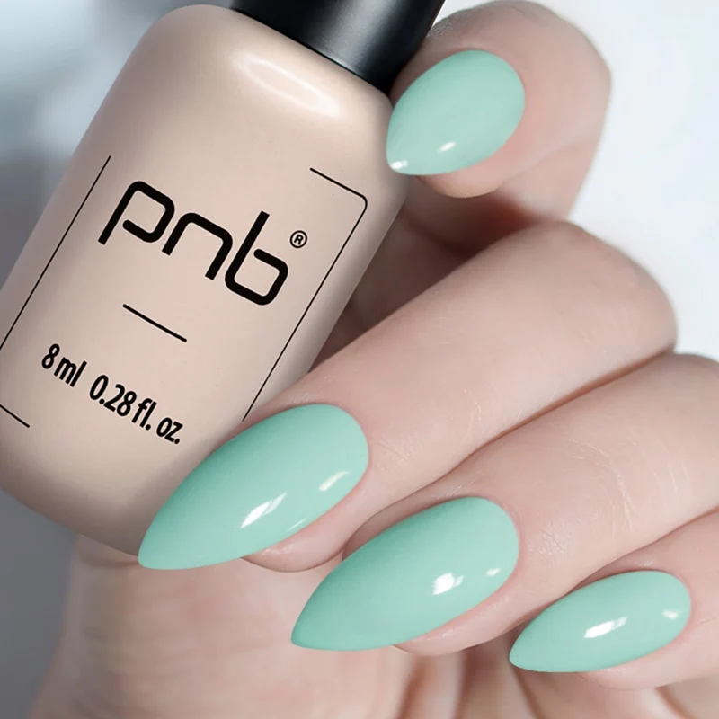 PNB mint gel nail polish 247 Dragee