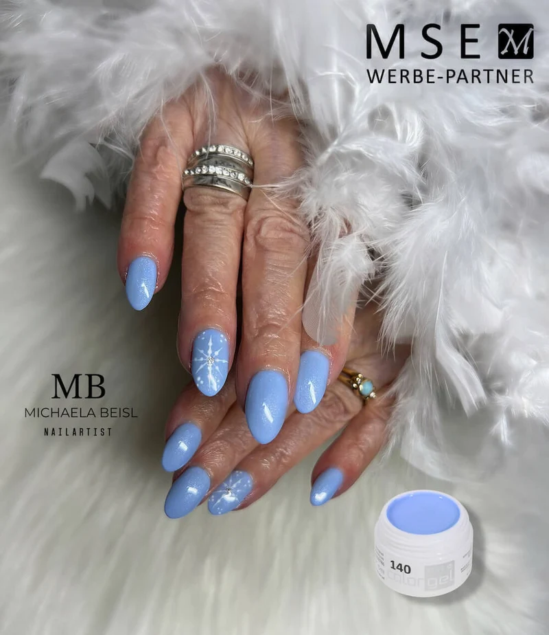 #140 Premium-EFFEKT Color Gel 5ml Babyblau mit feinem Perlglanz