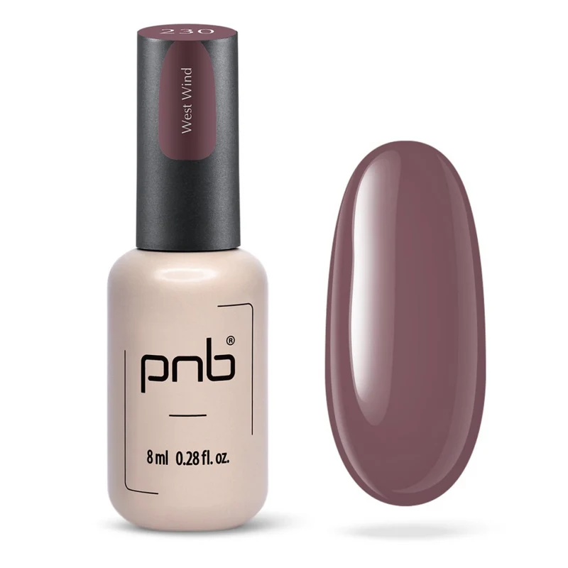 PNB mauve nail polish 230 West Wind
