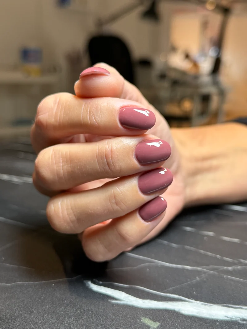 PNB pink mauve gel nail polish 097 Tea Rose
