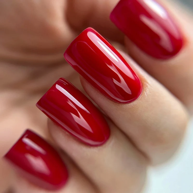 PNB red gel nail polish 011 Royal Red