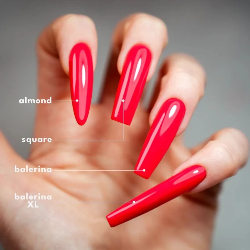 ALMOND - EASY GEL TIPS (soft gel tips) 360stk ECLAIR